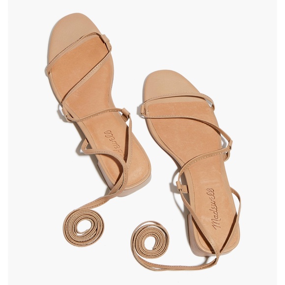 Madewell Shoes - New MADEWELL The Brigitte Lace-Up Sandal in Leather Sandstone